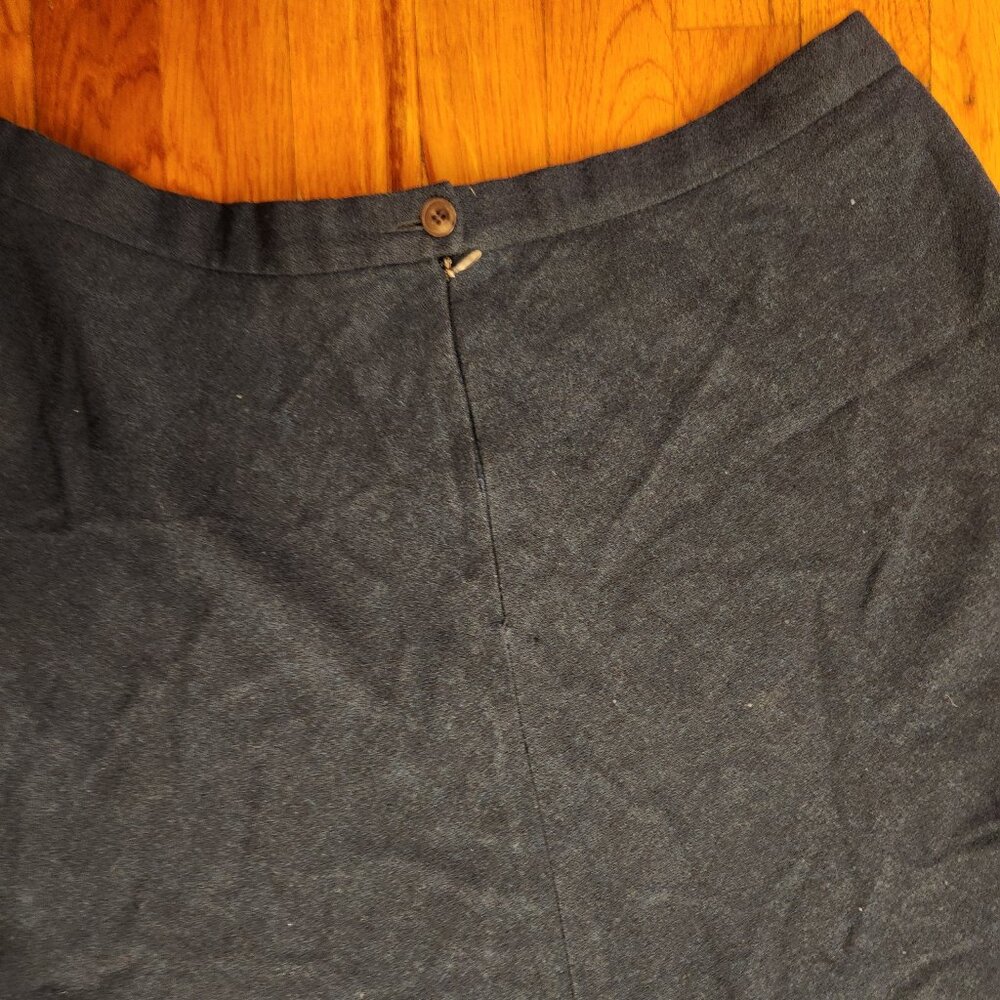 Pendleton Teal Blue Tweed Wool A-line Skirt Women's Size 16 - Picture 8 of 9